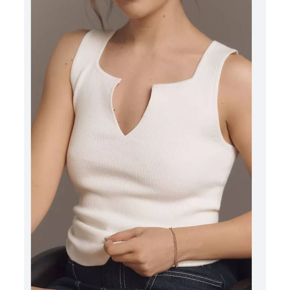 Reformation Rylie Cotton Sweater Tank sz Small